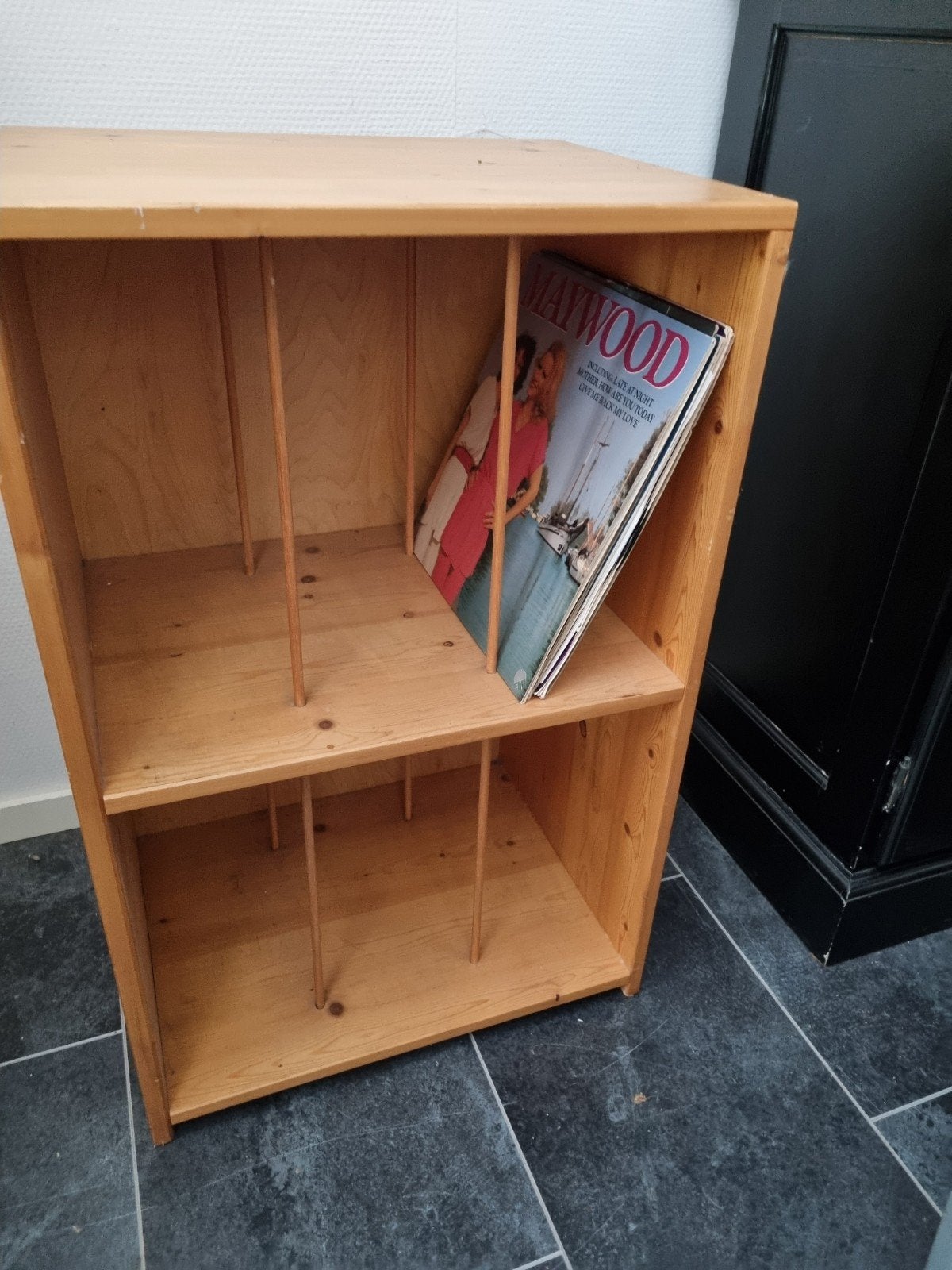 vintage platen vinyl kast LP kast Elpee kastje, Huis en Inrichting, Ophalen, Gebruikt, 50 tot 100 cm, Minder dan 100 cm
