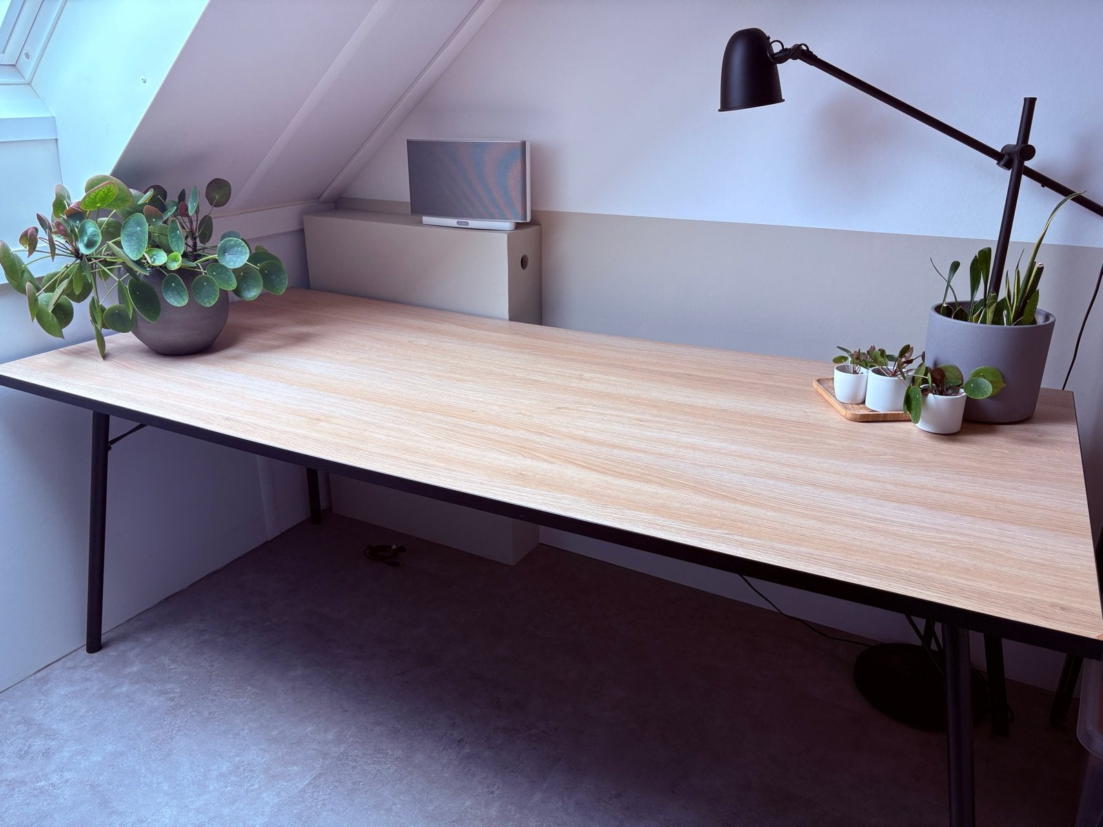 Tenzo flow eettafel (of bureau) 200x90, Ophalen, Gebruikt, 100 tot 150 cm, 200 cm of meer