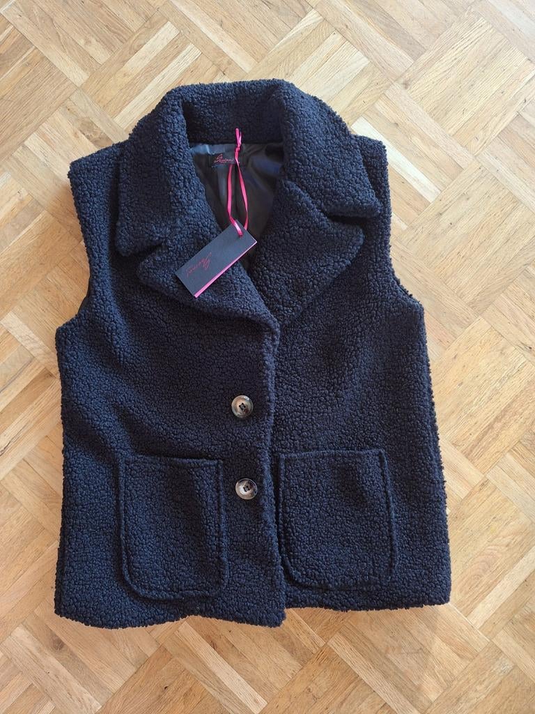 Savinni teddy gilet zwart maat S/M, Kleding | Dames, Ophalen of Verzenden
