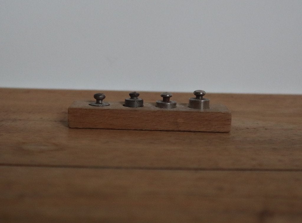 Vintage Marklin gewichtjes voor poppen weegschaal, Ophalen of Verzenden, Gebruikt, Accessoires