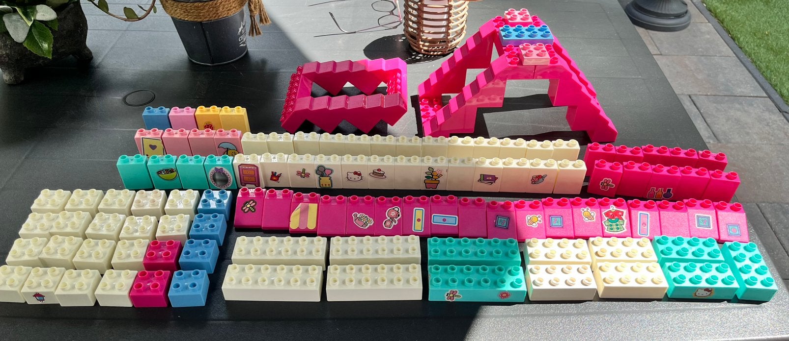 Lego Duplo 105 blokjes + dakkapel, Gebruikt, Overige thema's, Ophalen of Verzenden, Duplo