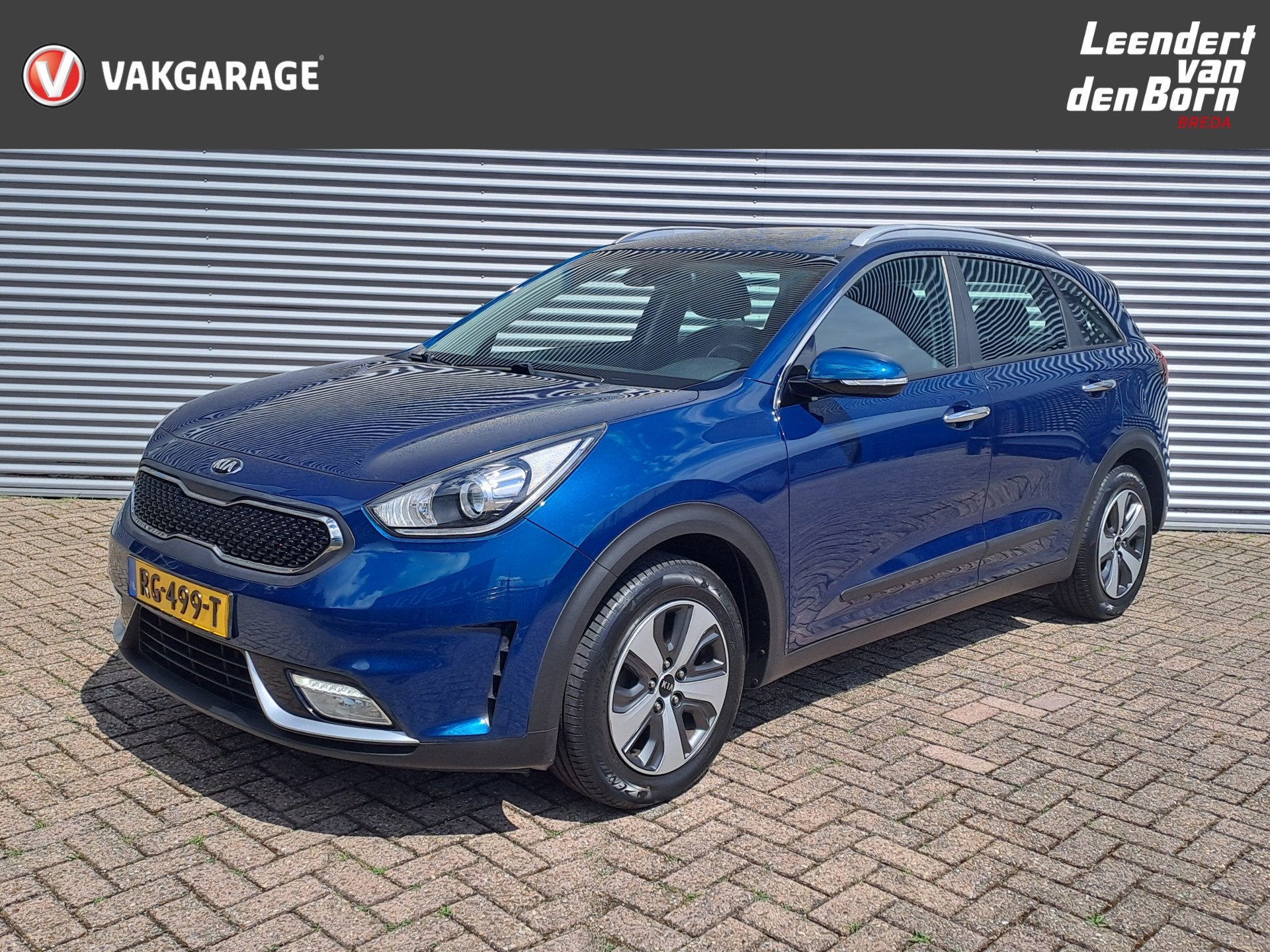 Kia Niro 1.6 GDi Hybrid DynamicLine | Automaat | Navi | Came, Auto's, 12 maanden, Gebruikt, Euro 6, Blauw