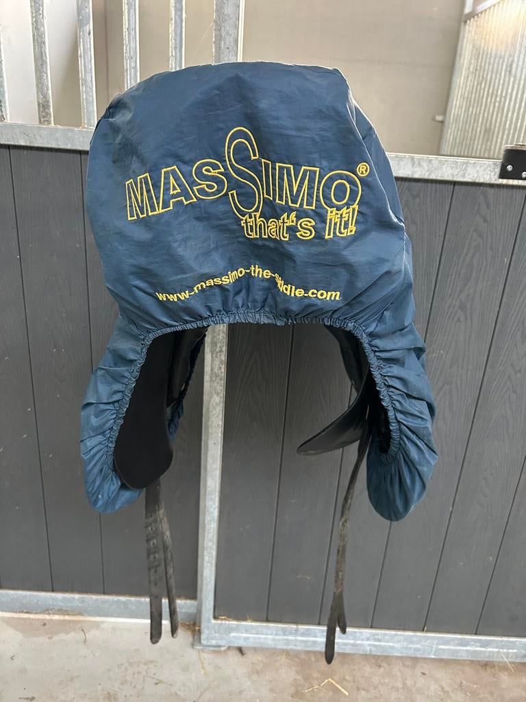 Massimo dressuurzadel 17,5 inch, Dieren en Toebehoren, Ophalen of Verzenden, Gebruikt, Dressuur