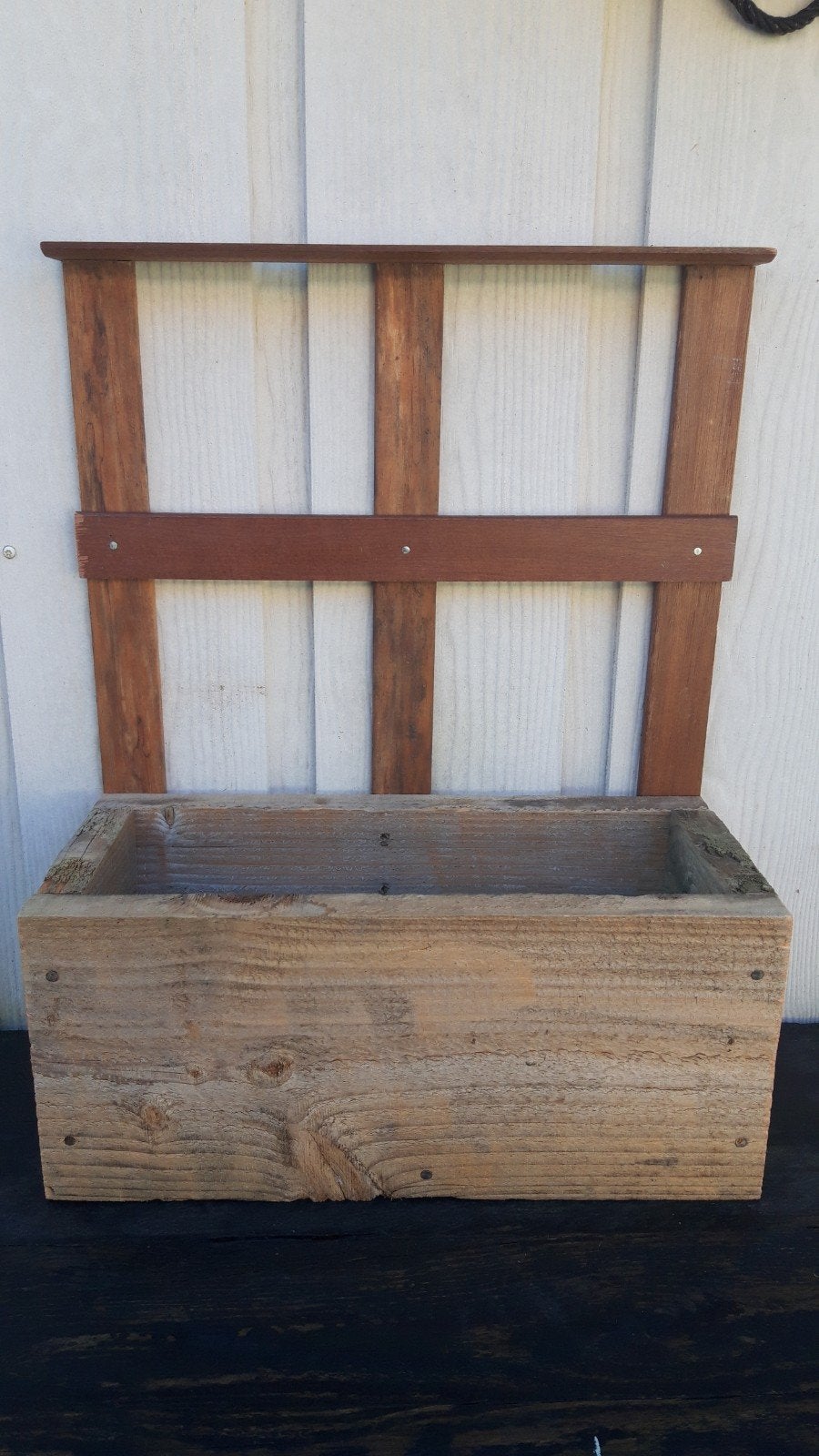 2 Bloembakken met raam van Douglas hout, Minder dan 60 cm, Nieuw, Ophalen of Verzenden, Rechthoekig
