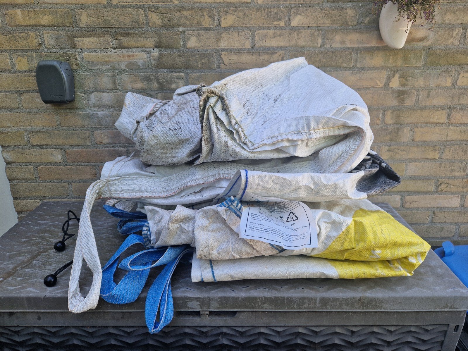 3 Grote big bags in goede staat, Doe-het-zelf en Verbouw, Kratten en Dozen, Ophalen