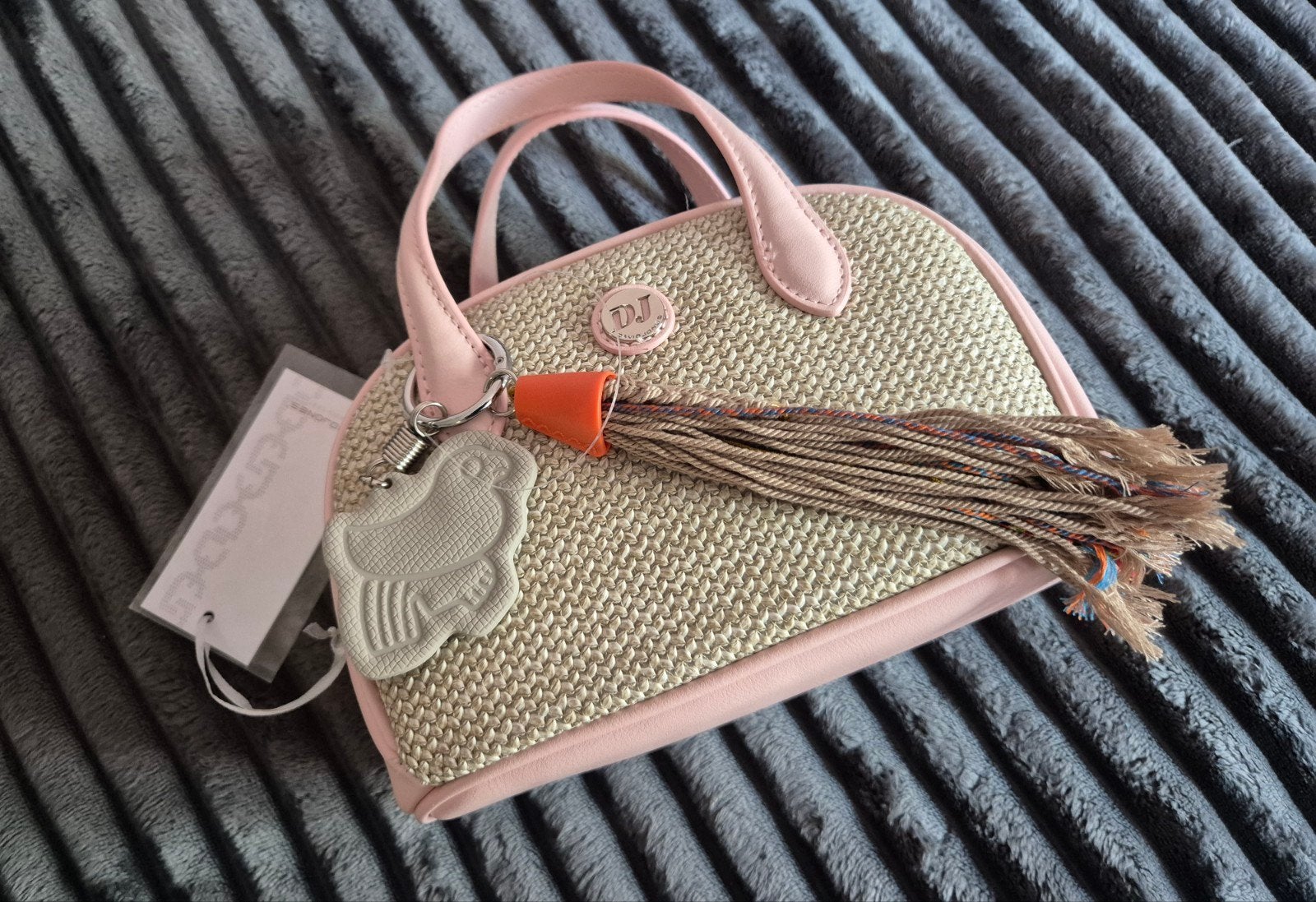Roze/beige handtasje met schouderband - Nieuw, Ophalen of Verzenden, Nieuw, Roze, Handtas