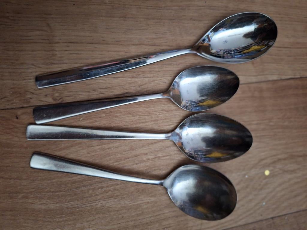Set van 4 opschep lepels, Ophalen of Verzenden