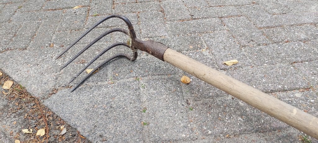 Sloot hark met steel  4m lang, Tuin en Terras, Ophalen, Gebruikt, Hark