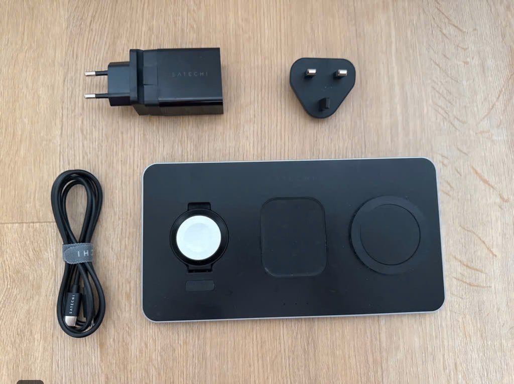 2x Satechi Trio Draadloze Oplader Apple iPhone Watch AirPods, Universeel, Draadloze oplader, Ophalen of Verzenden, Overige merken
