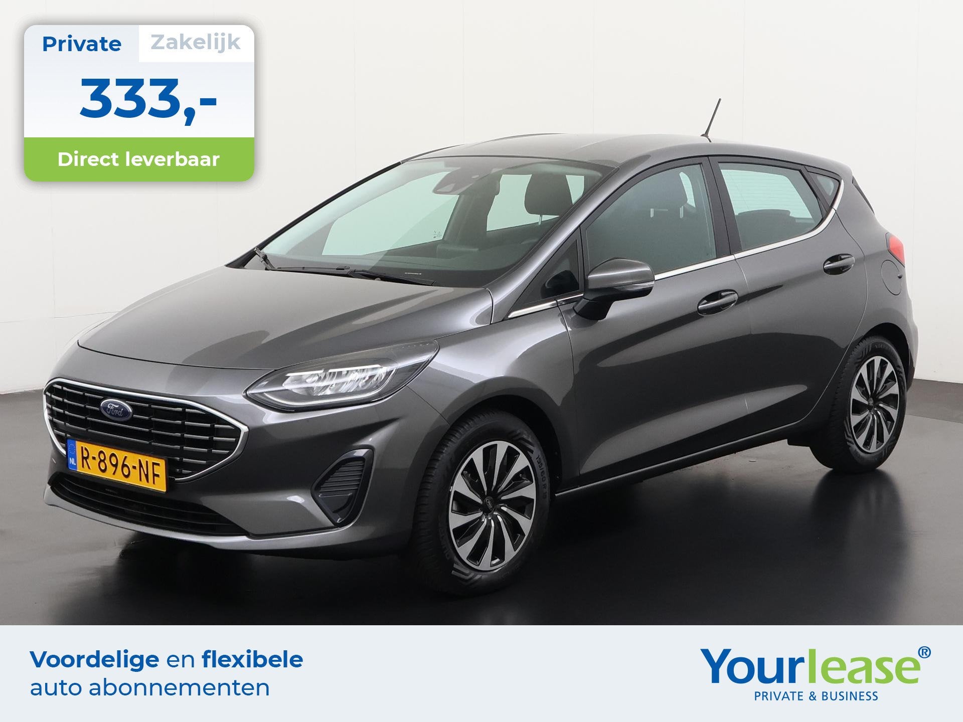Ford Fiesta 1.0 Titanium | All-in 333,- Private Lease | Dire, Voorwielaandrijving, Gebruikt, Euro 6, 19 km/l
