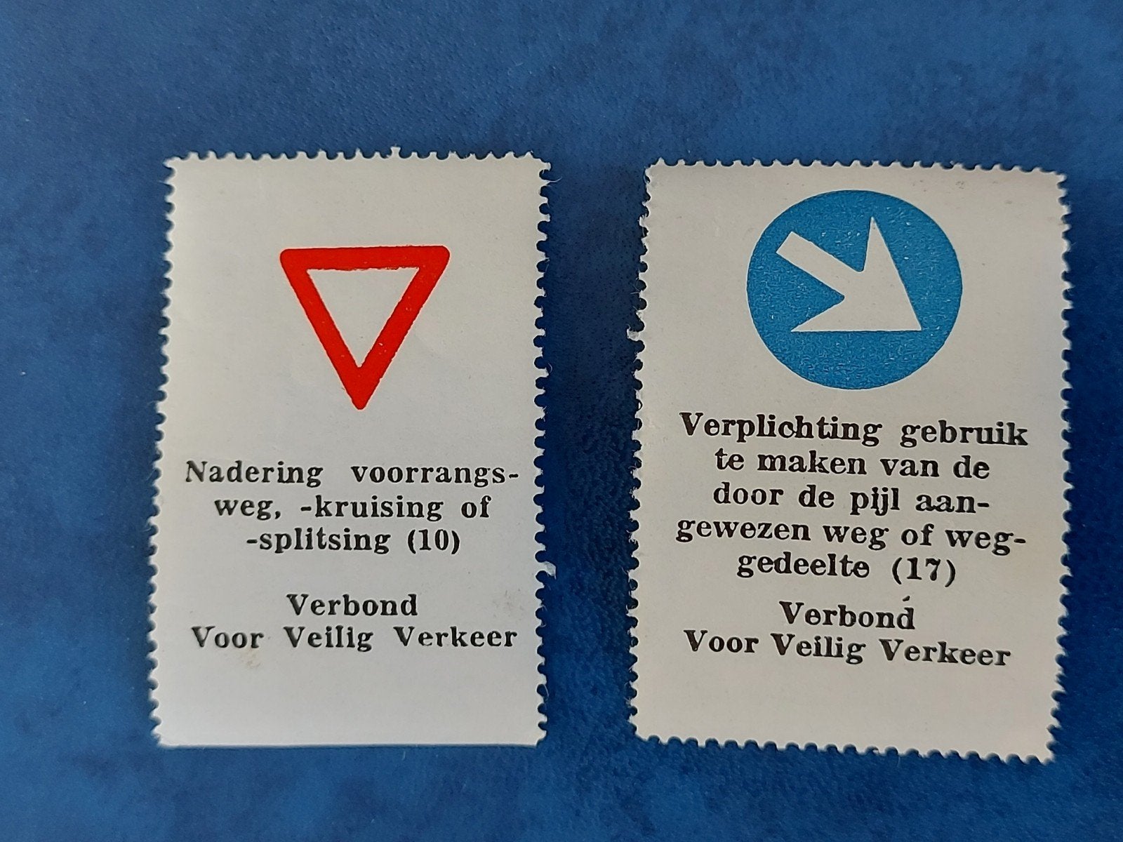 Sluitzegels Verbond Voor Veilig Verkeer (3), Verzamelen, Merken en Reclamevoorwerpen, Verzenden, Zo goed als nieuw, Reclamebord