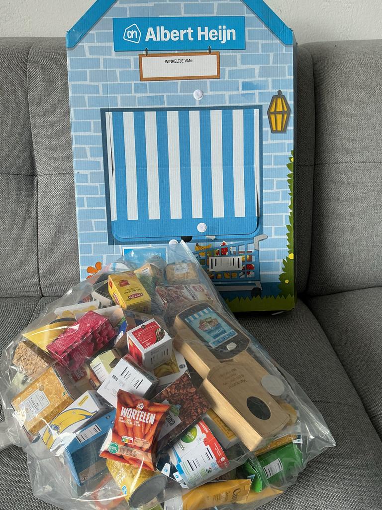 Albert Heijn supermarkt met boodschappen en scanner, Albert Heijn, Ophalen of Verzenden