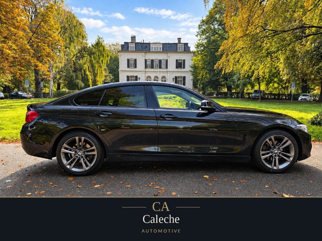 BMW 4-Serie 420IA 2.0 184 PK GranCoupe 2015 Zwart Sport, Automaat, Dealer onderhouden, Met garantie (alle), Zwart