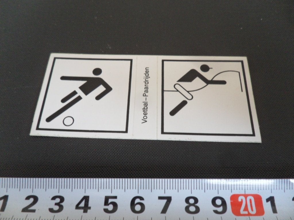 sticker Hansaplast Pictogram Voetbal Paardrijden, Verzamelen, Ophalen of Verzenden, Zo goed als nieuw