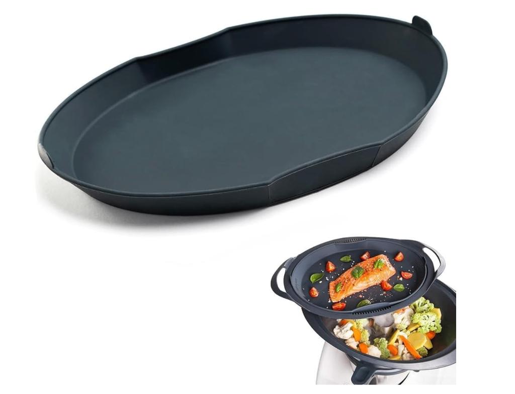 Silicon tray van Mixcover voor Varoma Thermomix TM31/TM5/TM6, Overige typen, Ophalen of Verzenden, Zo goed als nieuw, Grijs