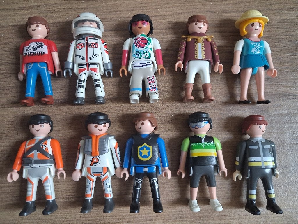 10 Playmobil poppetjes, Kinderen en Baby's, Speelgoed | Playmobil, Gebruikt, Losse onderdelen, Ophalen of Verzenden, Figuren