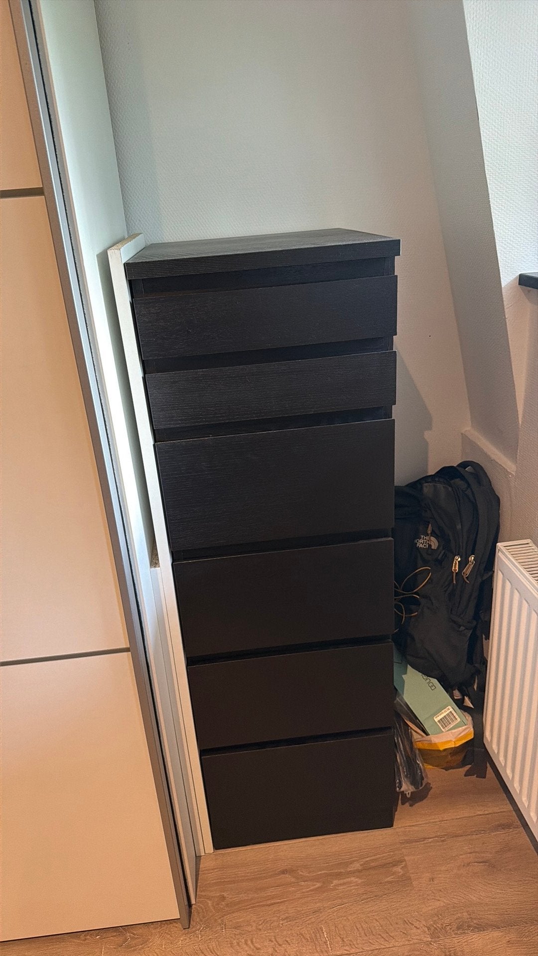 Malm lade kast met spiegel, Ophalen, Zo goed als nieuw