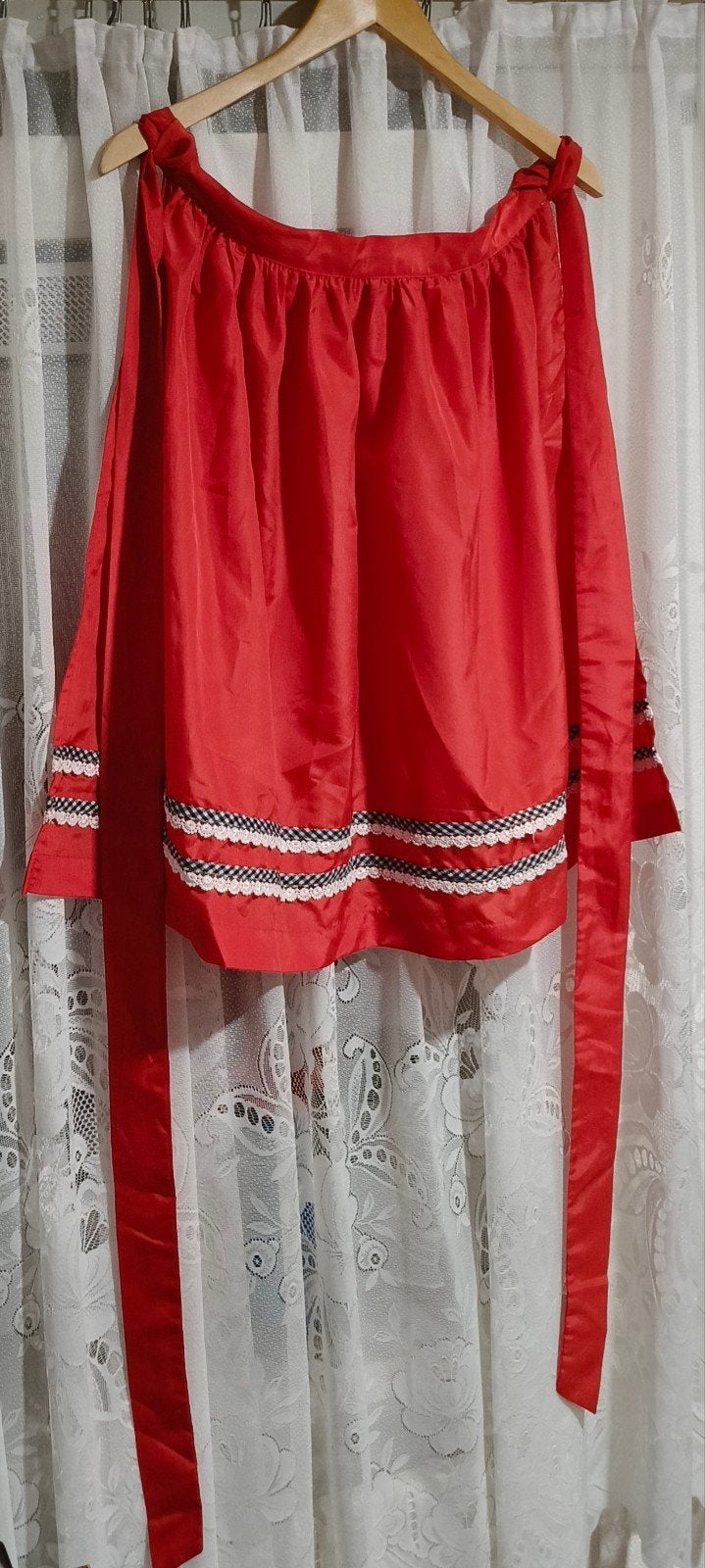 Rood Dirndl Schort Maat 44, Kleding | Dames, Ophalen of Verzenden
