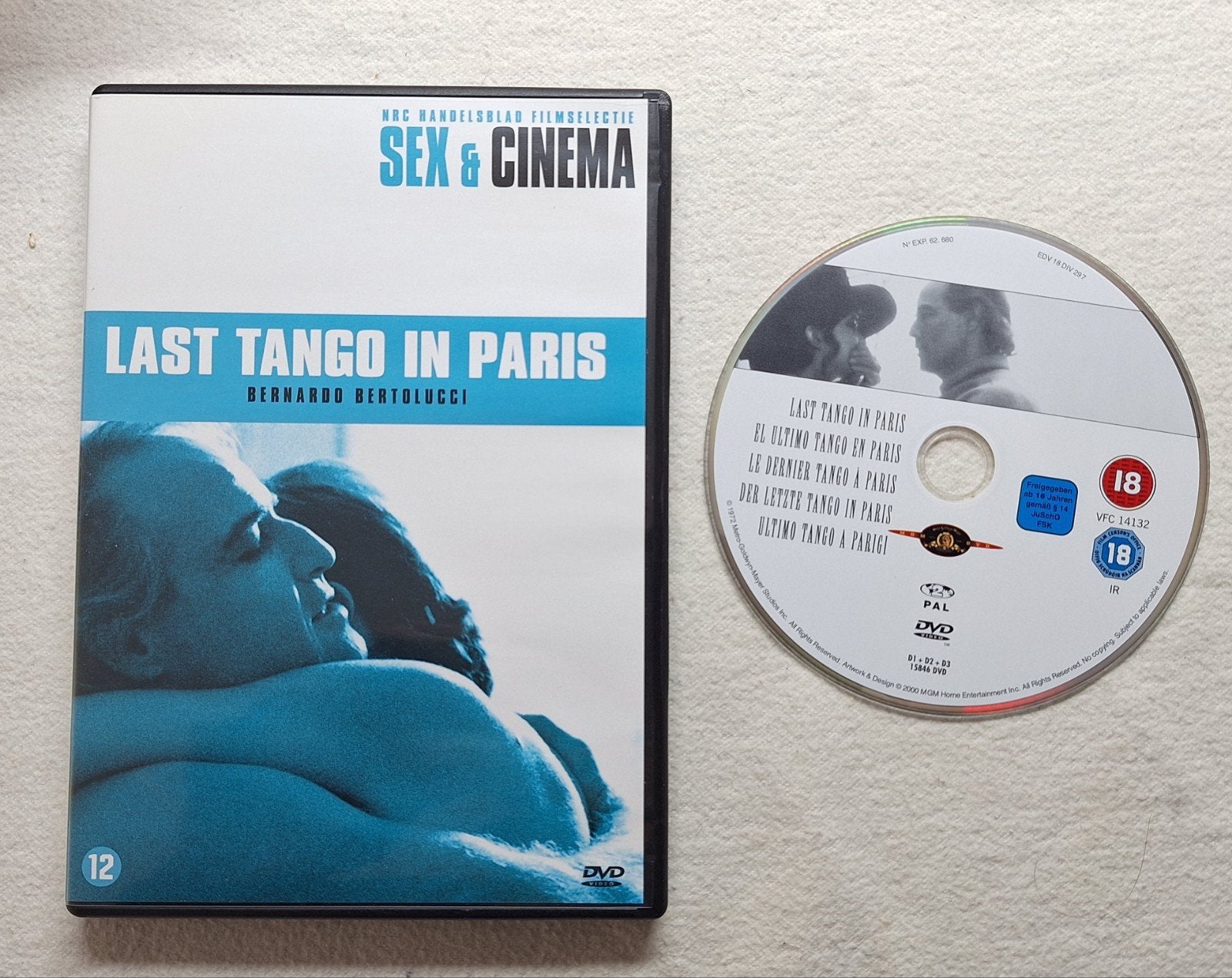 Last tango in Paris ( Bertolucci ) met Brando, Schneider, Cd's en Dvd's, Engels, Drama, Nederlands, Ophalen of Verzenden
