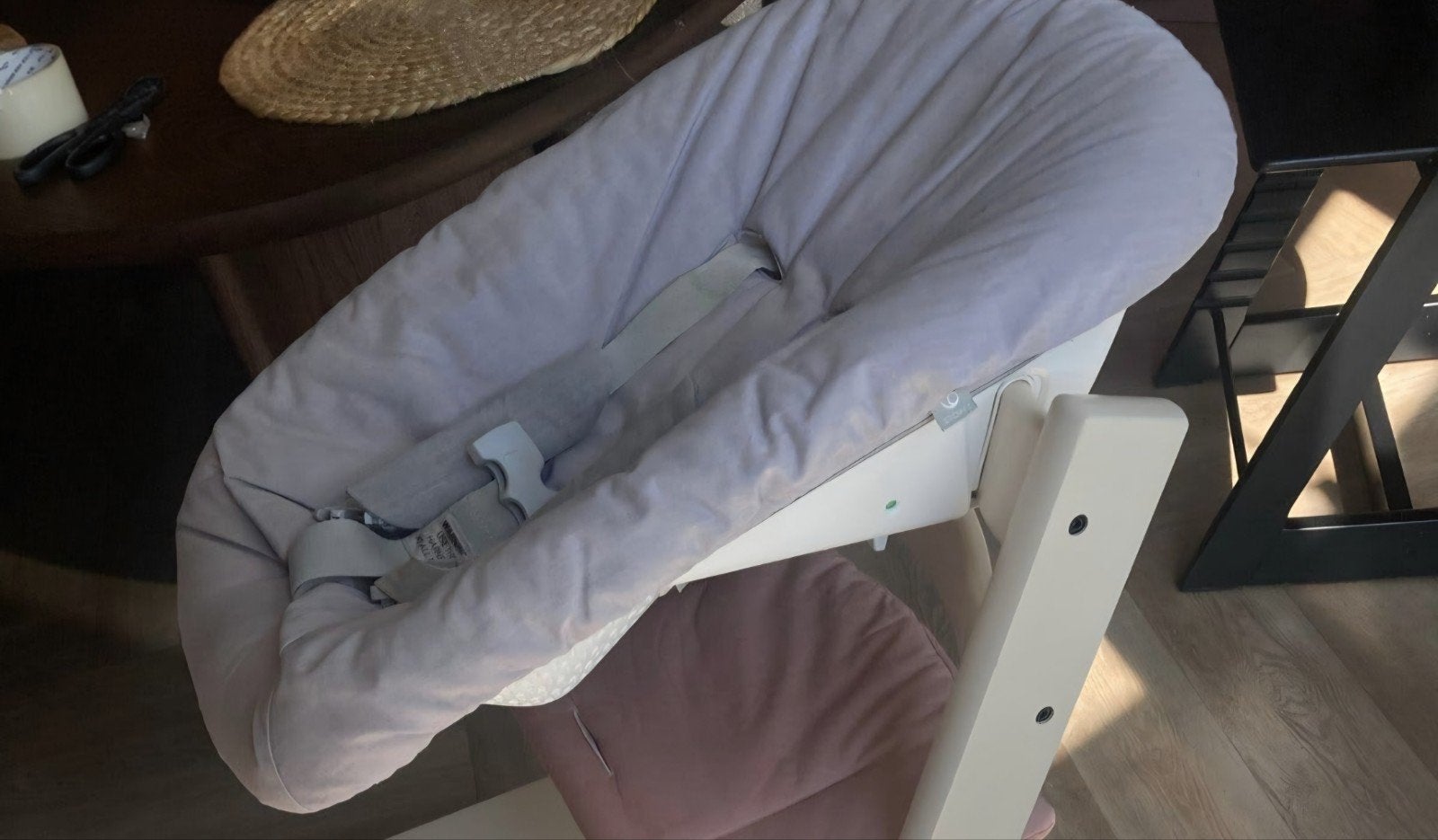 Stokke Tripp Trapp Newborn Set - Zo goed als nieuw, Ophalen, Gebruikt, Meegroeistoel, Gordel(s)