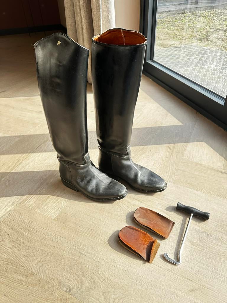 Prachtige leren Petrie paardrijlaarzen Mt: 39, Dieren en Toebehoren, Paardrijkleding, Ophalen of Verzenden, Dressuur, Schoeisel