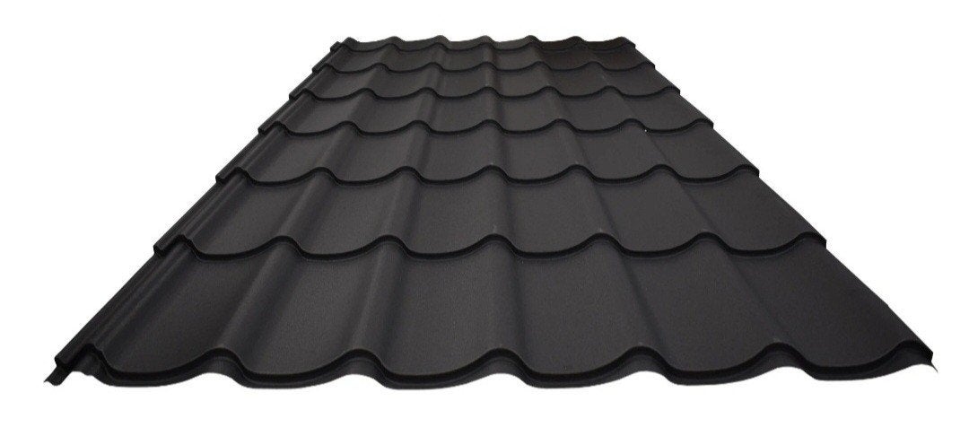 Dakpanplaten damwand mat zwart wrinkle dakplaten, Doe-het-zelf en Verbouw, Platen en Panelen, Ophalen, Nieuw, Overige materialen