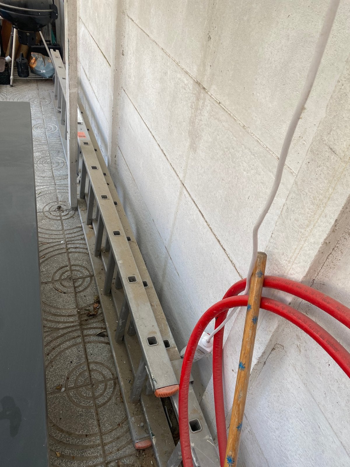 Krause ladder 2x 350 krause ladder pb 520 d-6320, Ophalen, Gebruikt, Opvouwbaar of Inschuifbaar, 4 meter of meer