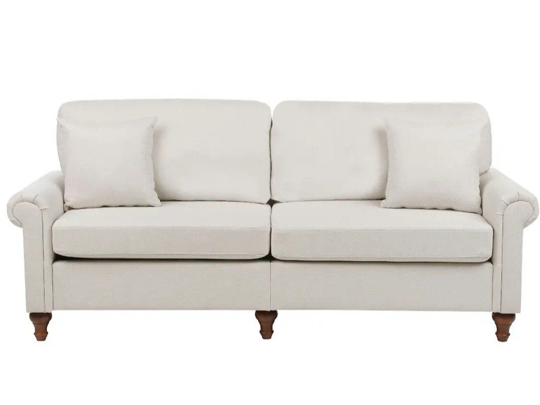 Bellani 2,5-zitsbank - Lichtbeige - Zo goed als nieuw, Ophalen, Zo goed als nieuw, 75 tot 100 cm
