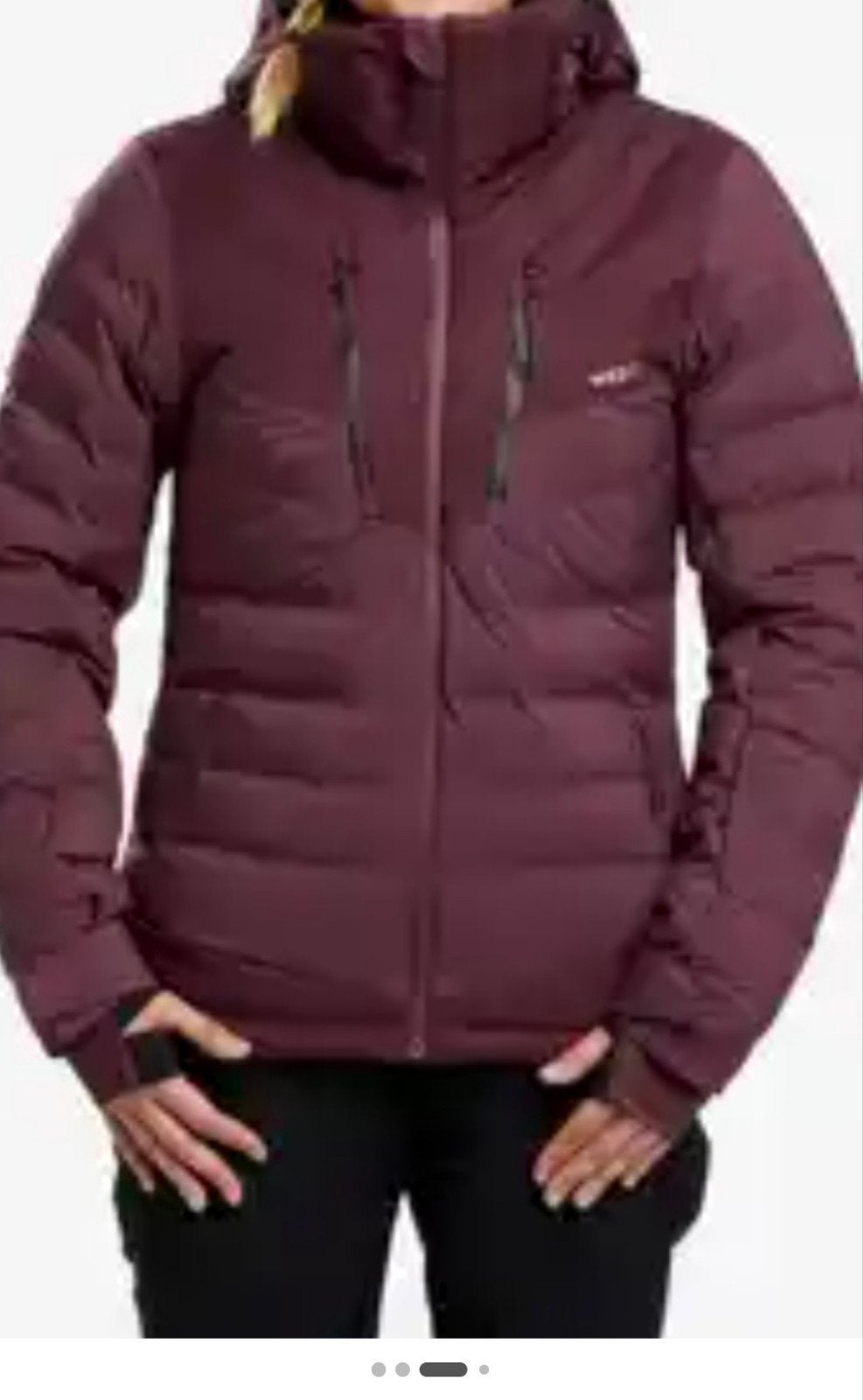 Wedze Piste 900 Ski-jas Dames Maat M - Bordeauxrood, Zo goed als nieuw, Jack, Wedze, Ophalen