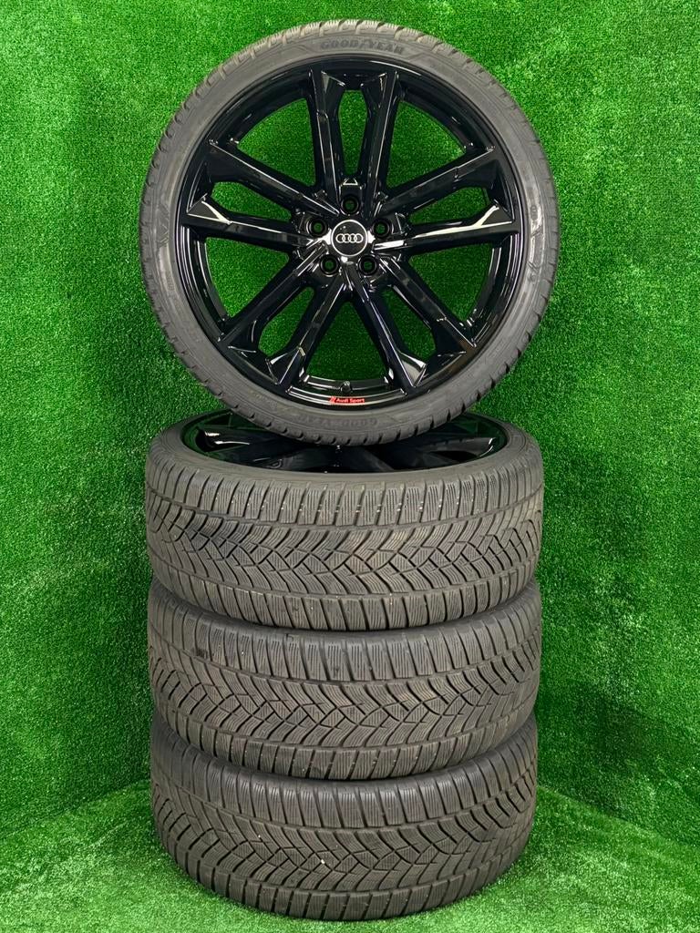 Originele 21 inch Audi Sport met winterbanden A6 S6 C8, Audi, Gebruikt, 255 mm, Banden en Velgen