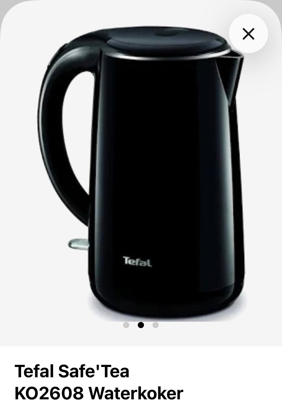 Waterkoker nieuw, Minder dan 1 liter, Ophalen, Nieuw, Rvs