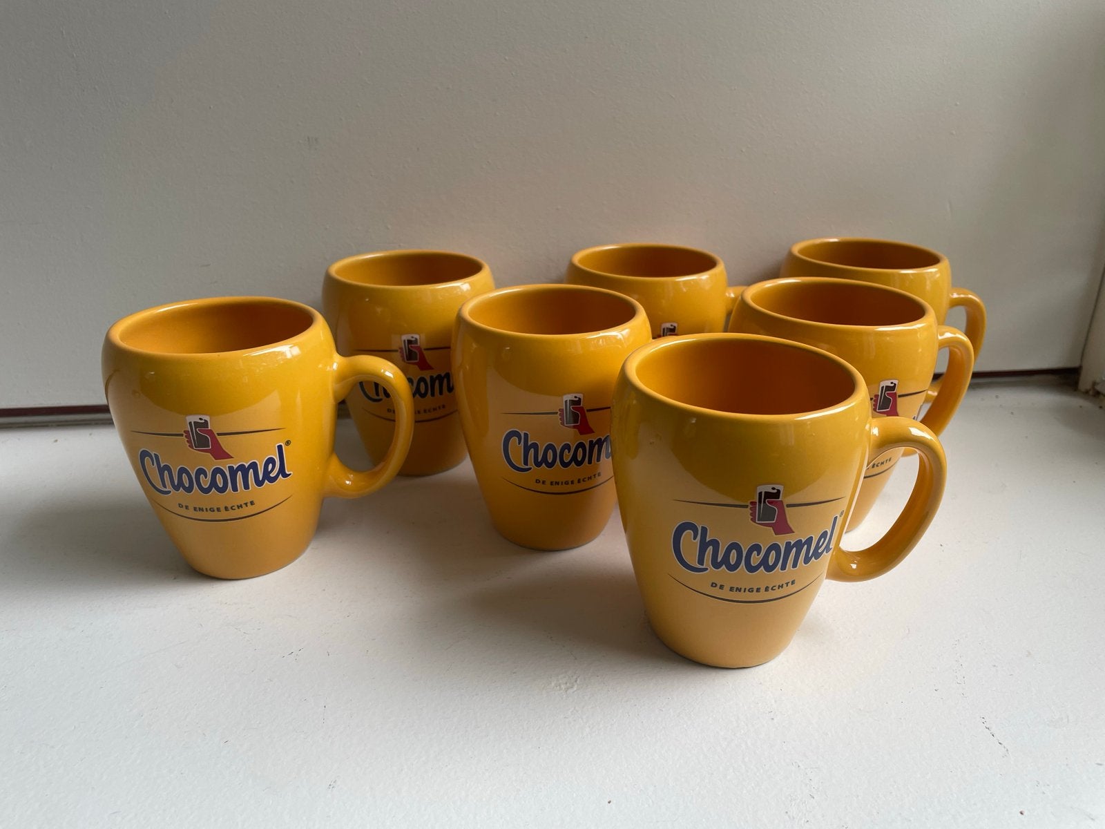 7 nieuwe Chocomel bekers, Ophalen of Verzenden, Nieuw, Overige stijlen, Kop(pen) en/of Schotel(s)