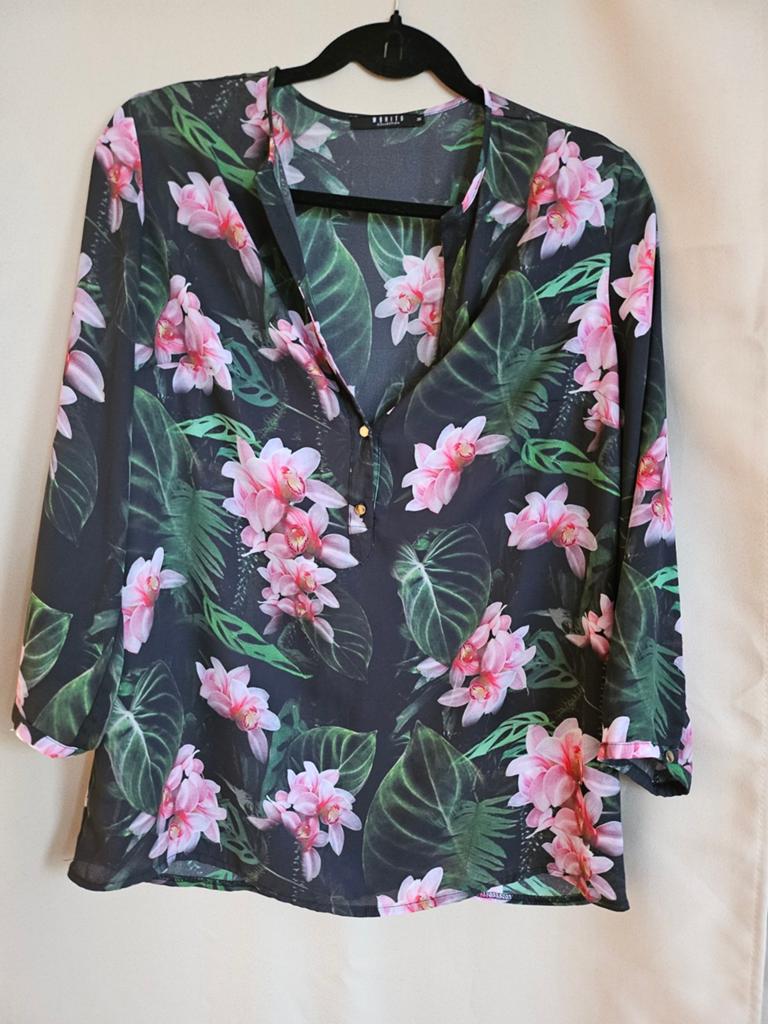 Mohito Blouse met tropische print - Maat 38, Maat 38/40 (M), Overige kleuren, Ophalen of Verzenden, Mohito