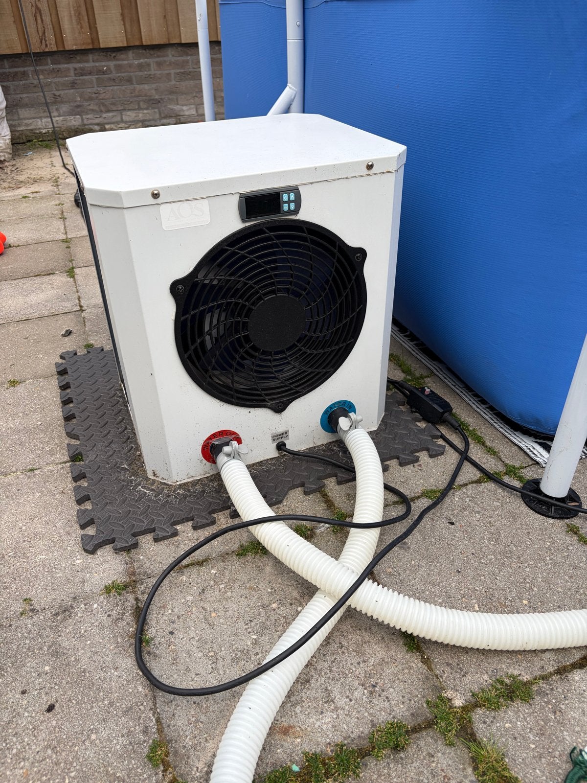 AQS Mini Heater 4.2 kW Zwembad Warmtepomp, Ophalen, Gebruikt, Minder dan 80 cm, Overige typen
