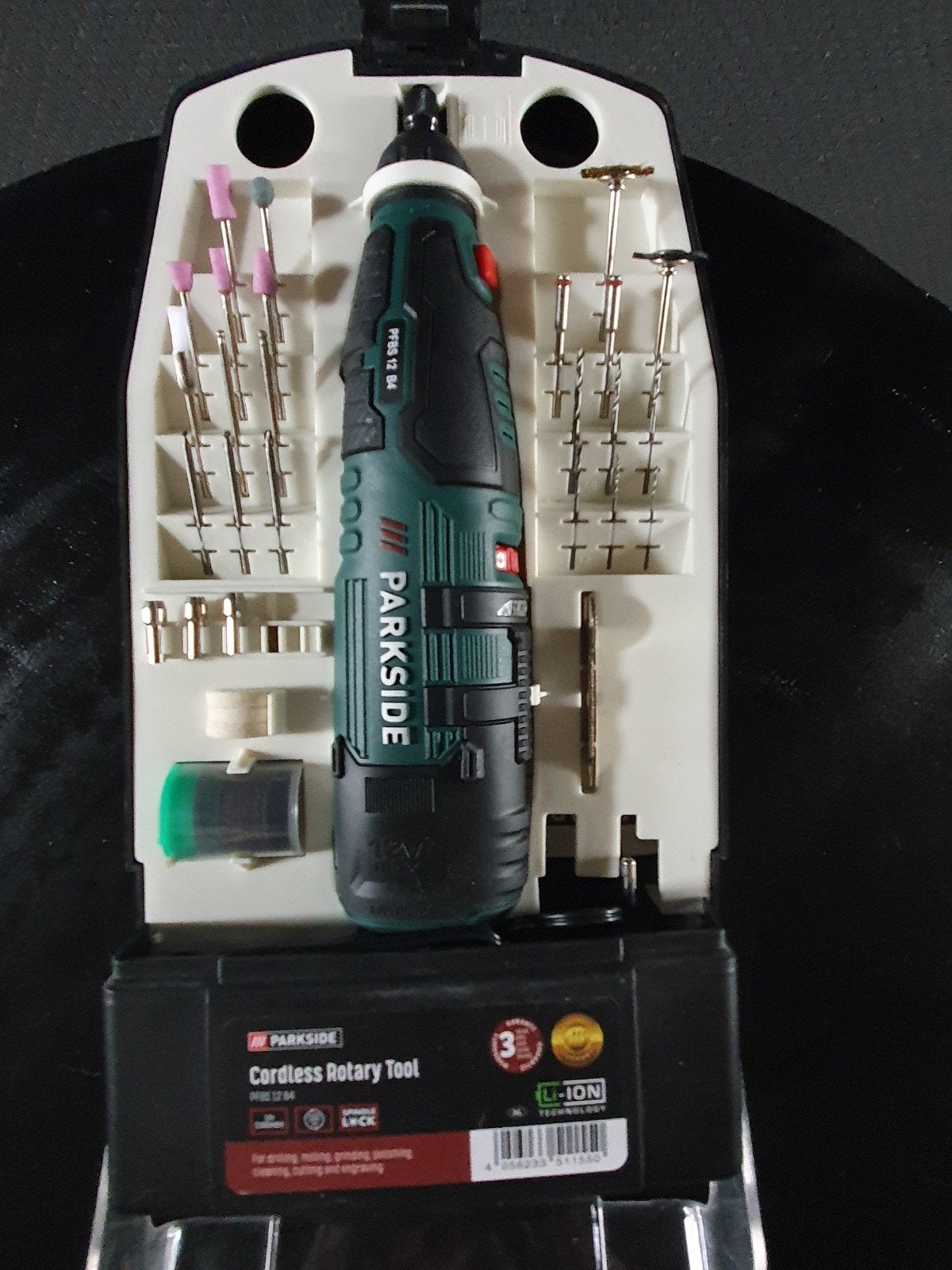 PARKSIDE CORDLESS ROTARY TOOL PLUS ACCESSORY 275 STUKS, Ophalen