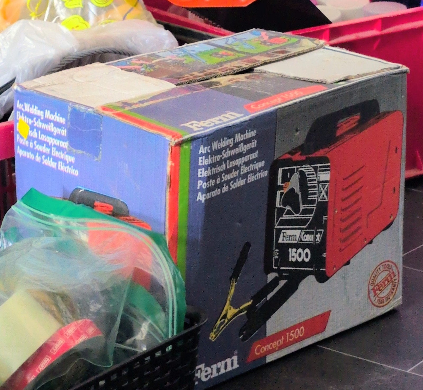 Ferm Lasapparaat Concept 1500 inclusief laskap, Ophalen of Verzenden