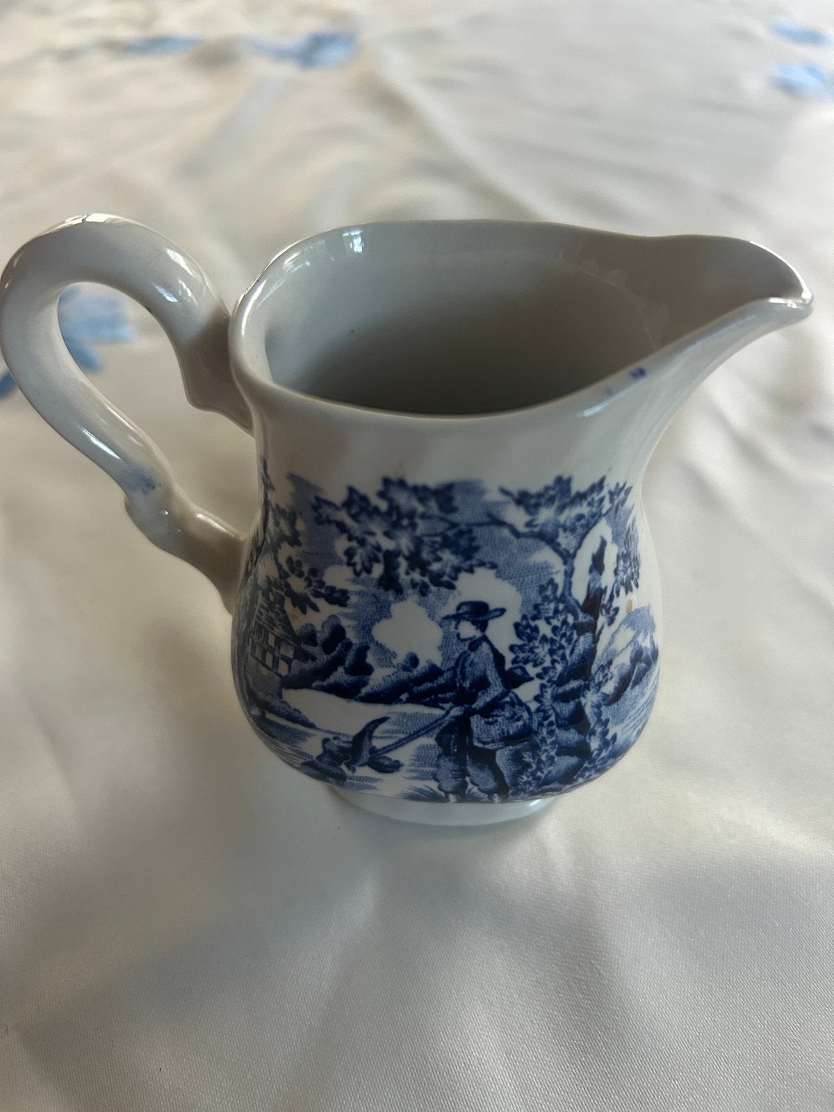 Myott 'The Hunter' Melkkannetje - Blauw/Wit, 1982, Ophalen of Verzenden