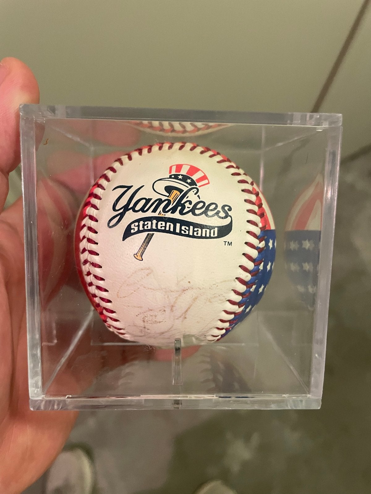 Gesigneerde Honkbal Staten Island Yankees - Sprint PCS, Ophalen of Verzenden, Gebruikt, Overige sporten, Overige typen