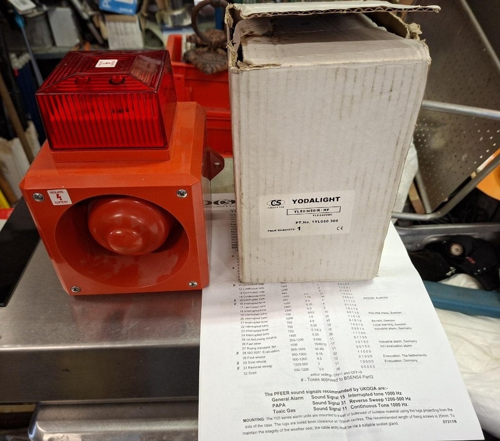 Yodaligt Brandalarm Sirene Zwaailicht, Verzenden, Nieuw, Sirene, Rook