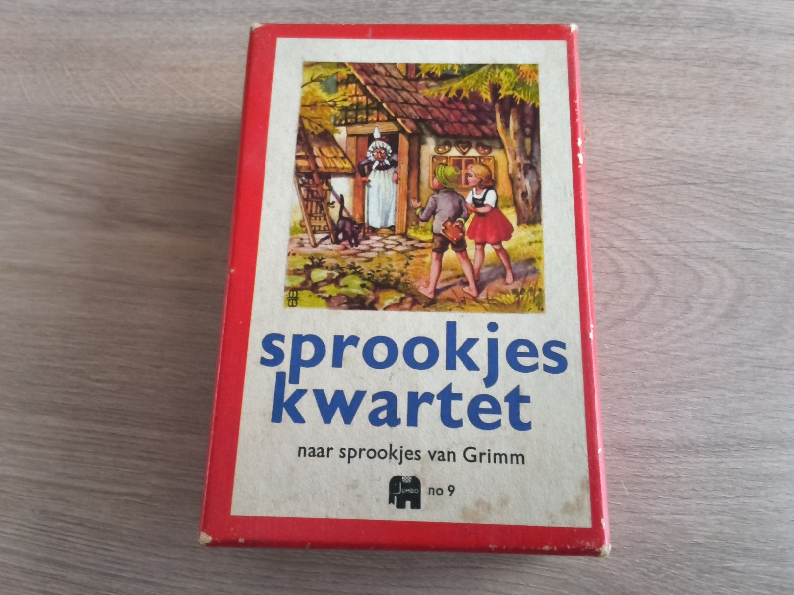 Sprookjeskwartet Jumbo - Vintage Grimm Kwartetspel, Vijf spelers of meer, Ophalen of Verzenden, Gebruikt, Jumbo