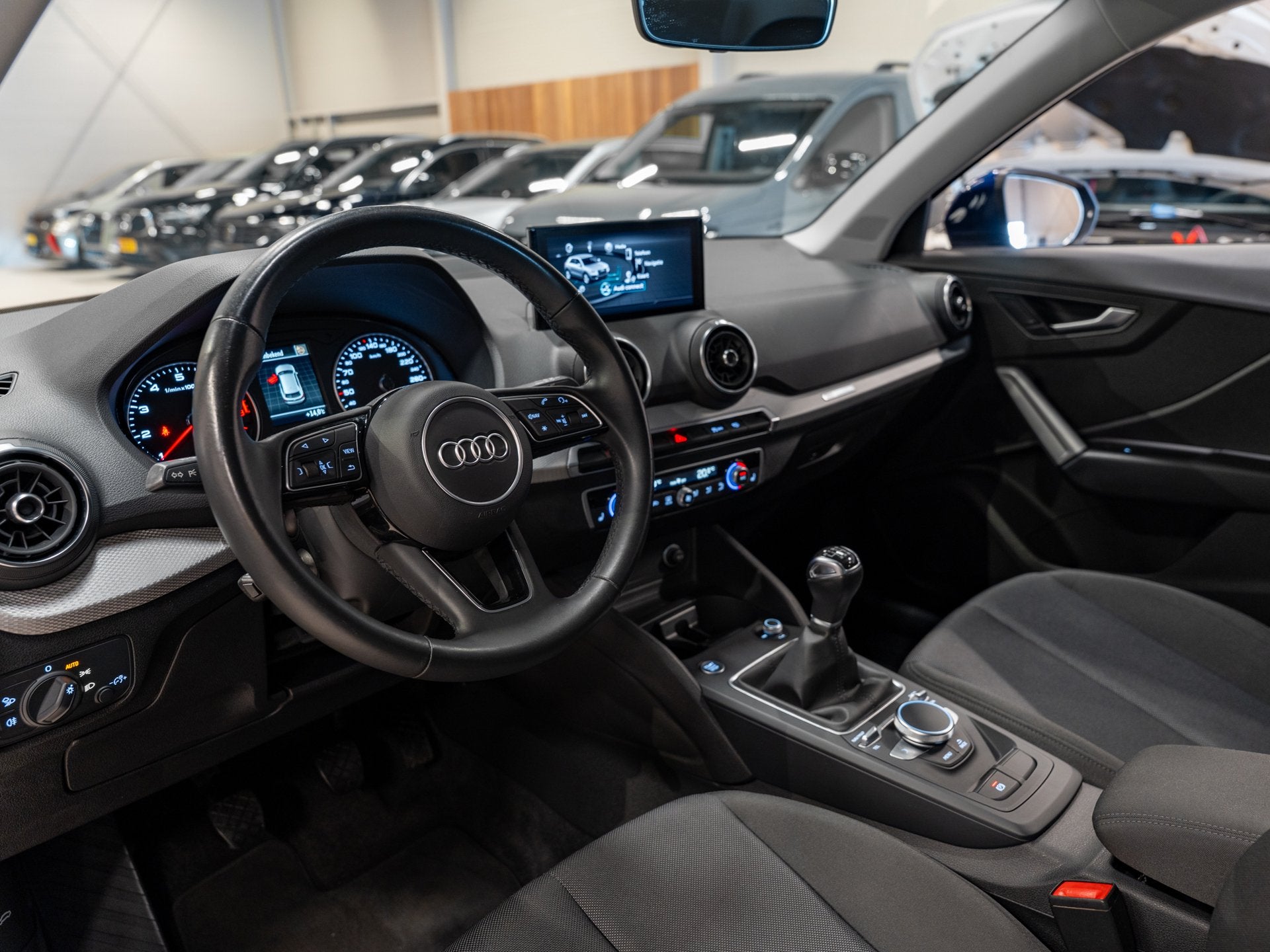 Audi Q2 30 TFSI Pro Line, Navi, Cruise, Clima, PDC, Electris, Voorwielaandrijving, Stof, Gebruikt, Blauw
