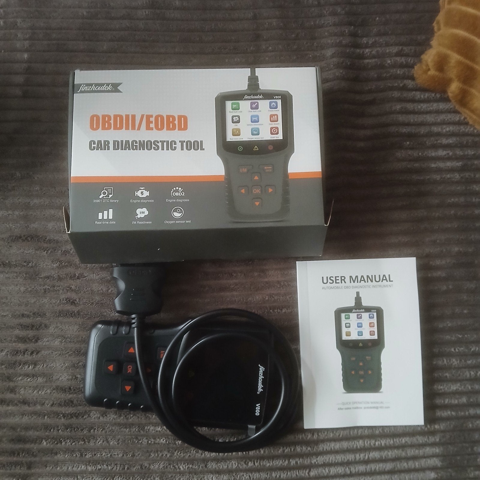 OBDII/EOBD Auto Diagnosetool - Finzhoutek V800, Ophalen of Verzenden, Nieuw