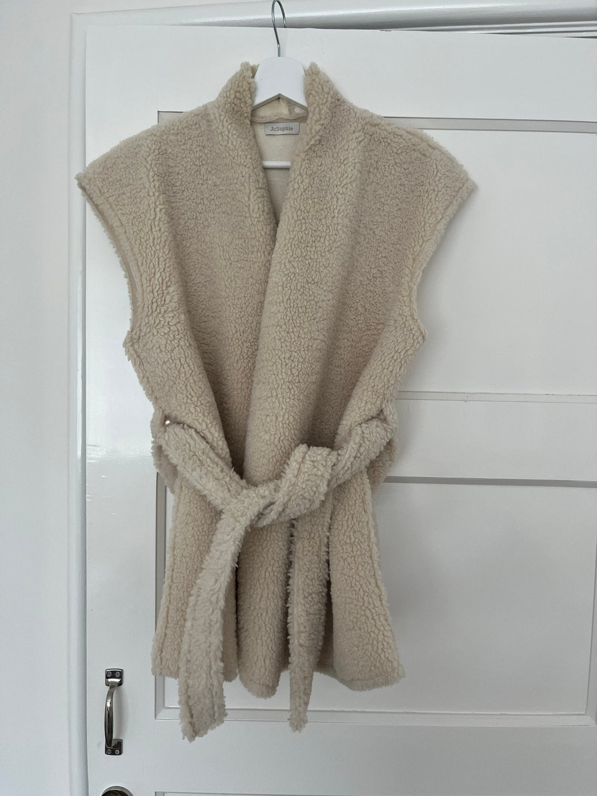 JcSophie teddy gilet (maat 42), Verzenden, Beige, Maat 42/44 (L), JcSophie