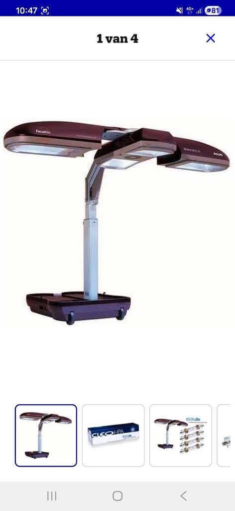 Sunmobile HB 971 Facial Plus - Opvouwbaar Solarium, Witgoed en Apparatuur, Zonnebanken en Gezichtsbruiners, Ophalen, Zonnebank enkelzijdig