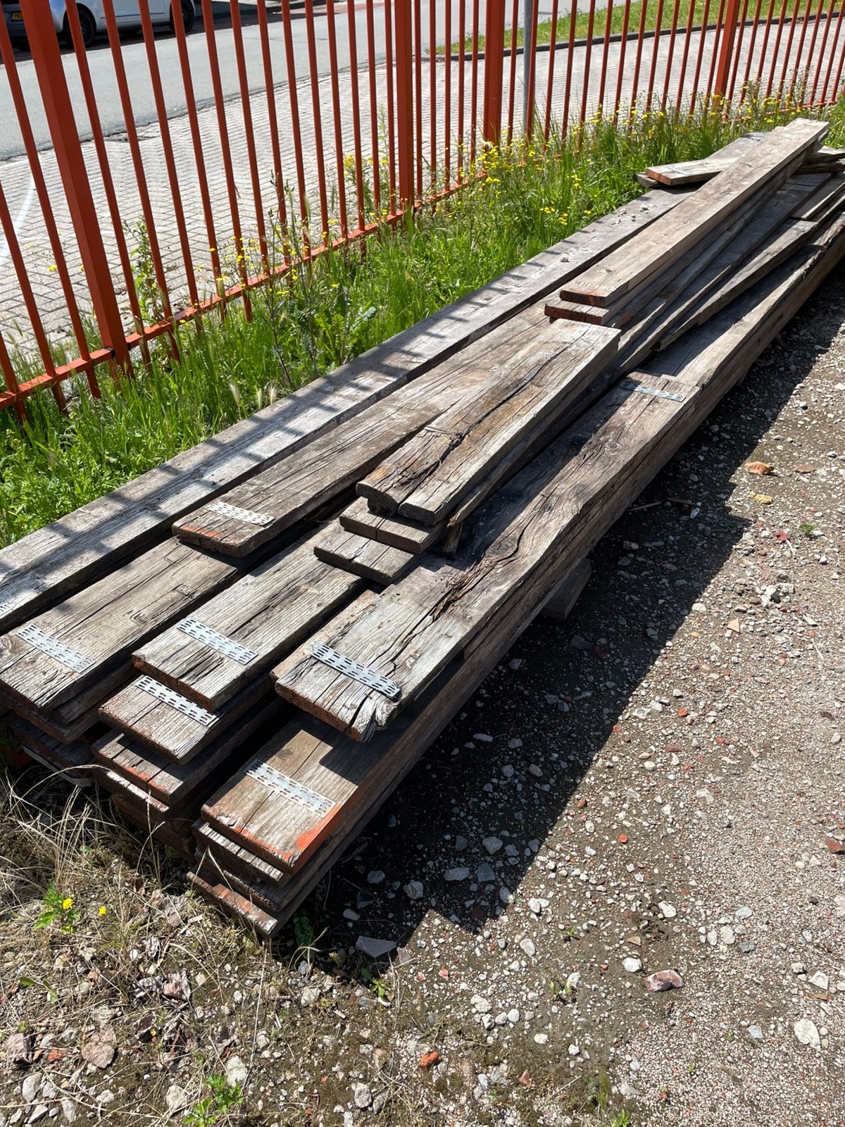 Steigerplanken, slecht staat., Minder dan 3 m³, Ophalen