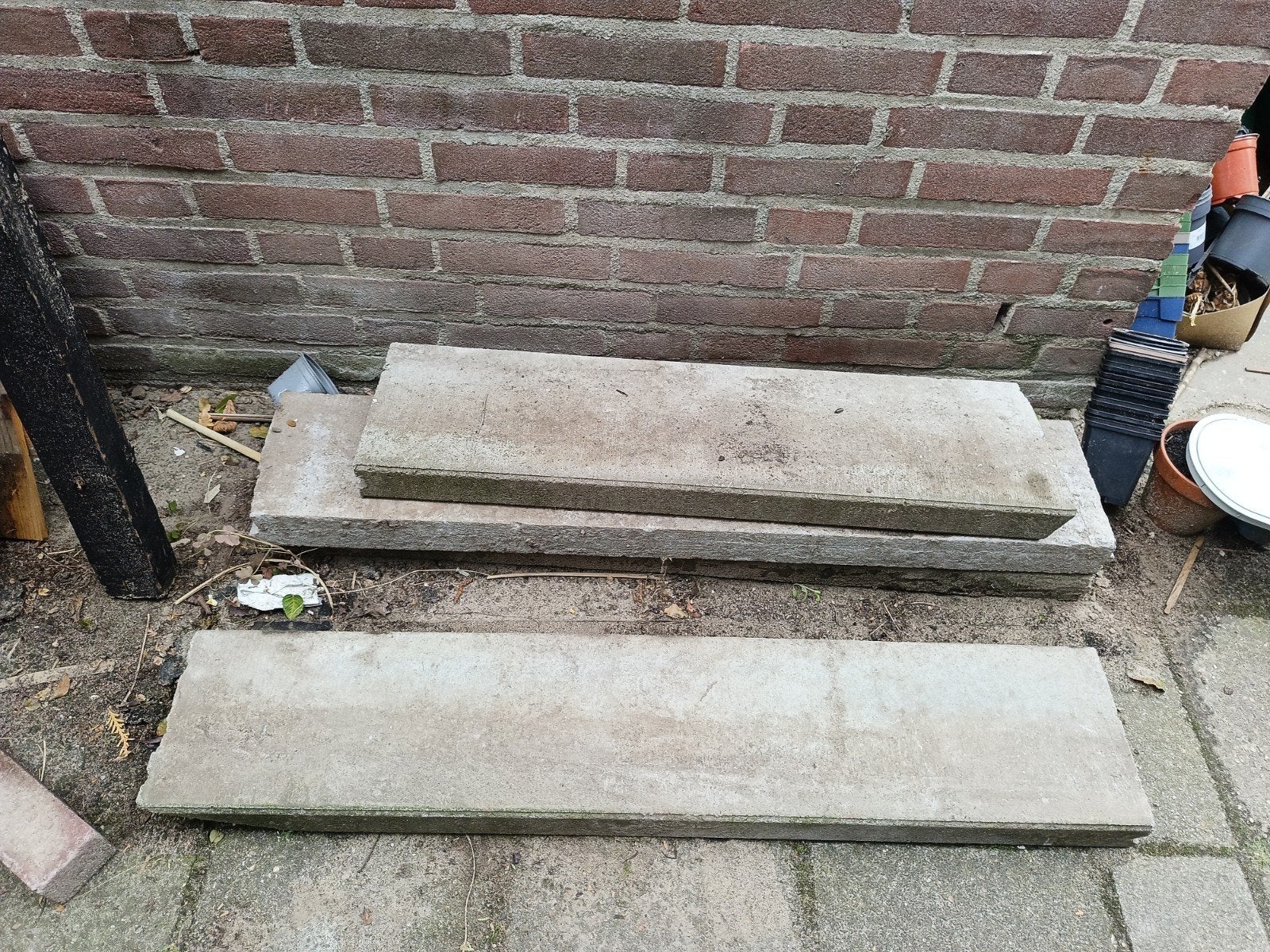 Betonbanden., Gebruikt, Ophalen of Verzenden, Minder dan 25 cm, Border