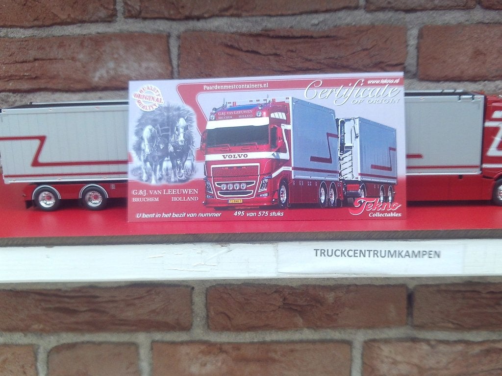 Tekno  Volvo  FH4  Globetrotter  van  G. + J. van Leeuwen, Ophalen of Verzenden, Nieuw, Bus of Vrachtwagen, Tekno