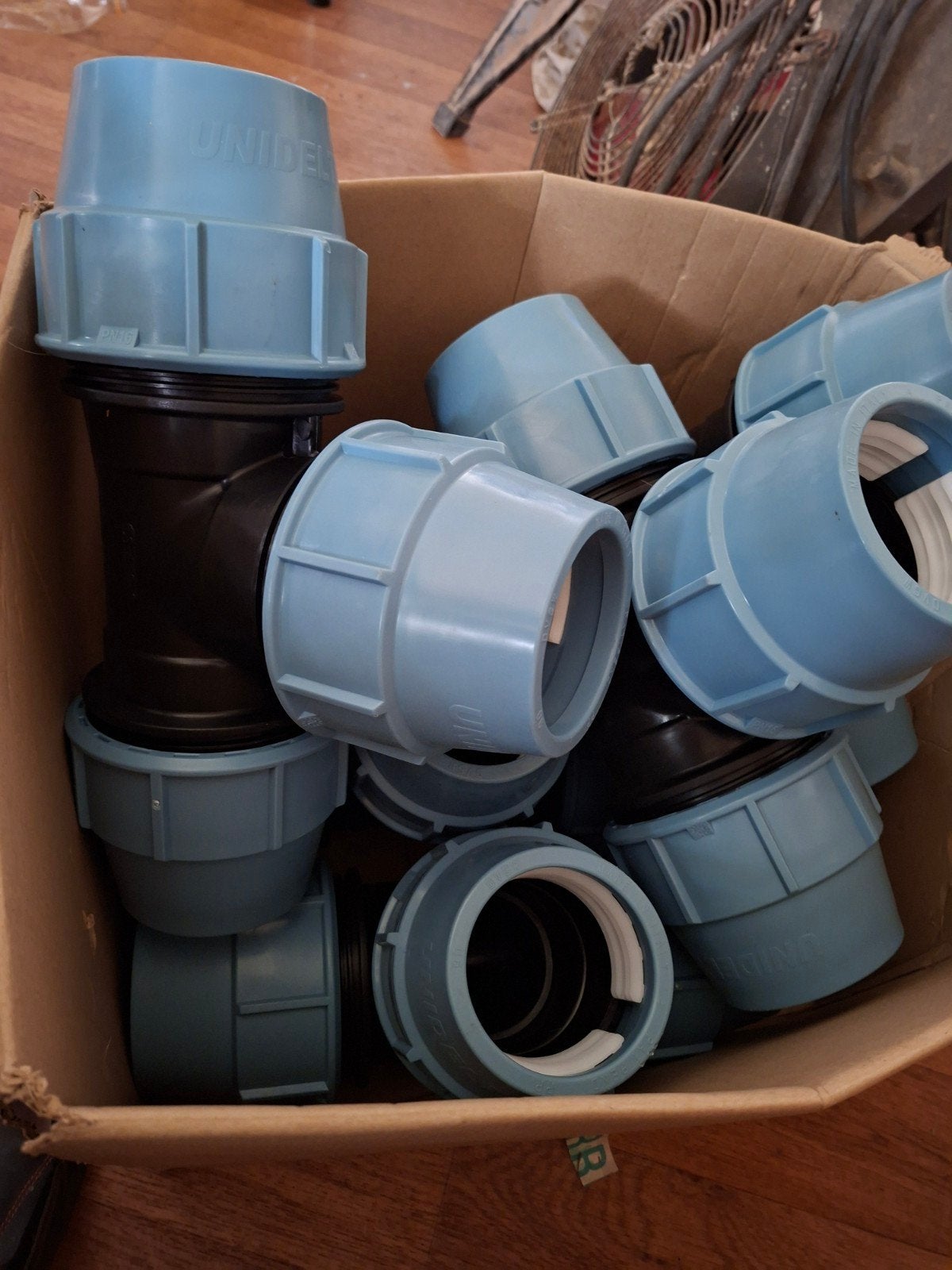 tyleenkoppeling T 90mm nieuw 5x, Ophalen, Pvc, Overige typen, Nieuw