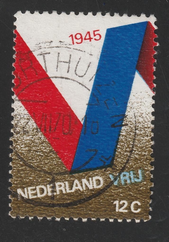 nvph 970 met openbalkstempel Voorthuizen 1 (10397), Postzegels en Munten, Postzegels | Nederland, Ophalen of Verzenden, Na 1940