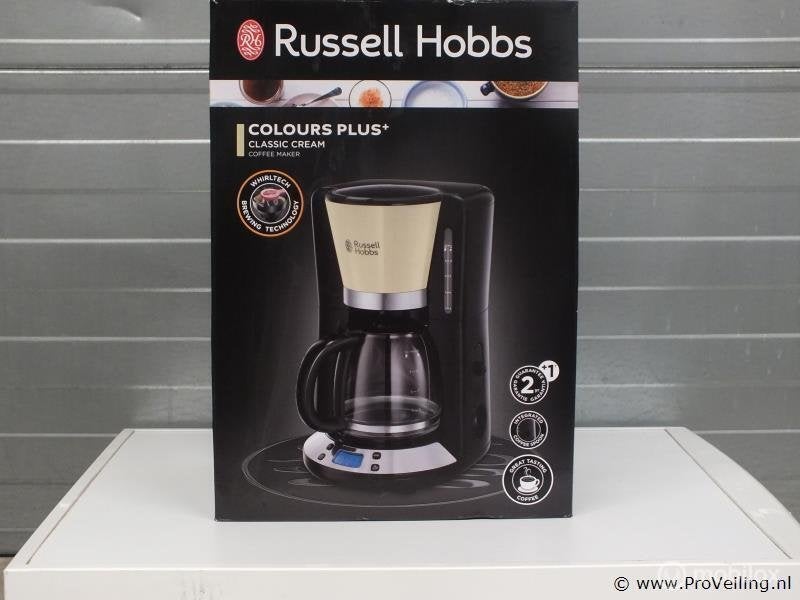 Online Veiling: Russel hobbs koffiezetmachine met glazen kan